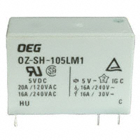 TE Connectivity Potter & Brumfield Relays - OZ-SH-105LM1,294 - RELAY GEN PURPOSE SPST 16A 5V