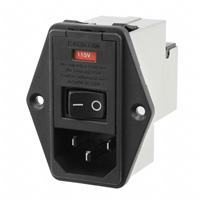 TE Connectivity Corcom Filters - 6609103-4 - PWR ENT MOD RCPT IEC320-C14 PNL