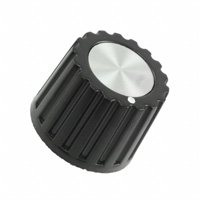 TE Connectivity ALCOSWITCH Switches - PK1100B1/4 - SWITCH KNOB SERRATED 0.7"