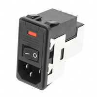 TE Connectivity Corcom Filters - 7-6609107-0 - PWR ENT MOD RCPT IEC320-C14 PNL