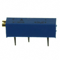 Vishay Spectrol - M43P104KB40 - TRIMMER 100K OHM 0.75W TH