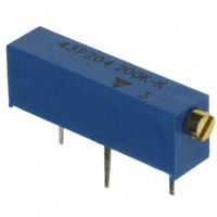 Vishay Spectrol - M43P204KB40 - TRIMMER 200K OHM 0.75W TH
