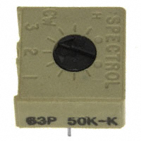 Vishay Spectrol - M63P503KB40 - TRIMMER 50K OHM 0.5W TH