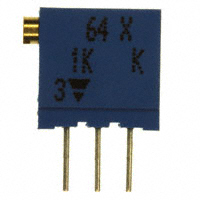 Vishay Spectrol - M64X102KB40 - TRIMMER 1K OHM 0.5W TH