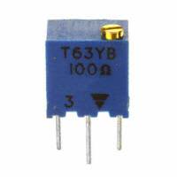 Vishay Sfernice - T63YB101KT20 - TRIMMER 100 OHM 0.25W TH