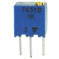 Vishay Sfernice - T63YB102KT20 - TRIMMER 1K OHM 0.25W TH