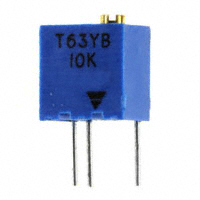 Vishay Sfernice - T63YB103KT20 - TRIMMER 10K OHM 0.25W TH