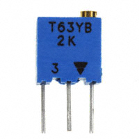 Vishay Sfernice - T63YB202KT20 - TRIMMER 2K OHM 0.25W TH