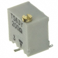 Vishay Sfernice - TS63Y201KR10 - TRIMMER 200 OHM 0.25W SMD