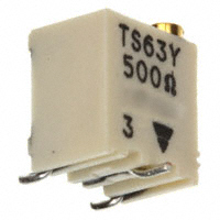Vishay Sfernice - TS63Y501KR10 - TRIMMER 500 OHM 0.25W SMD