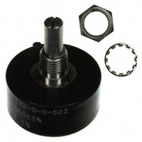 Vishay Spectrol - 132B00502 - POT 5K OHM 2.75W WIREWOUND LIN