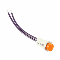 Visual Communications Company - VCC - 1090C3-28V - INDICATOR INCAND AMBER PANEL MNT