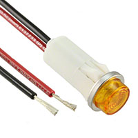 Visual Communications Company - VCC - 1092C3-12V - LED PANEL INDICATOR AMBER 12V