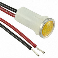 Visual Communications Company - VCC - 1092D3-12V - LED PANEL INDICATOR AMBER 12V