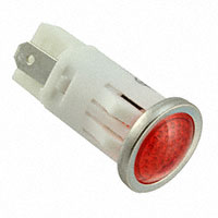 Visual Communications Company - VCC - 1092QD1-12V - LED PMI, RED, SEMI-DOME, 12V, 3/