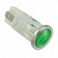 Visual Communications Company - VCC - 1092QD5-28V - LED PMI, GREEN, SEMI-DOME, 28V 3