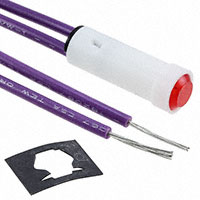 Visual Communications Company - VCC - 2195A1-28V - INDICATOR INCAND RED PANEL MNT