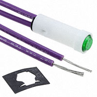 Visual Communications Company - VCC - 2195A5-28V - LAMP GREEN 28V PANEL MOUNT