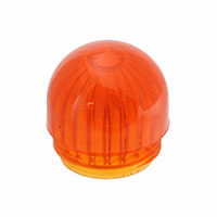 Visual Communications Company - VCC - 25P-326A - LENS AMBER TRANSP DOME FLUTED