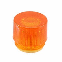 Visual Communications Company - VCC - 25P-626A - LENS AMBER TRANSP FLUTE CYLINDER