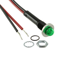 Visual Communications Company - VCC - 6013M5 - INDICATOR NEON GREEN PANEL MNT