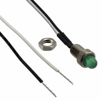 Visual Communications Company - VCC - 6039-004-304G-A - PANEL INDICATOR LED GREEN 2V