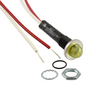 Visual Communications Company - VCC - 6091M7-12V - INDICATOR SOLID STATE YLW PNL MT