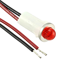 Visual Communications Company - VCC - 1092A1-125VAC - LED PANEL INDICATOR RED 125V