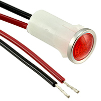 Visual Communications Company - VCC - 1092D1-125VAC - LED PANEL INDICATOR RED 125V