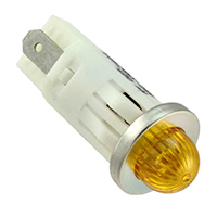 Visual Communications Company - VCC - 1092QM3-125VAC - LED PANEL INDICATOR AMBER 125V