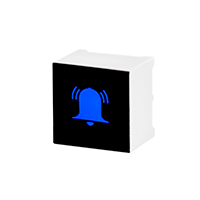 Visual Communications Company - VCC - CTHS15CIC06ALARM - SWITCH PUSH CAPACITIVE ILLUM SQ