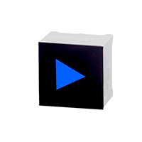 Visual Communications Company - VCC - CTHS15CIC06ARROW - SWITCH PUSH CAPACITIVE ILLUM SQ