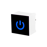 Visual Communications Company - VCC - CTHS15CIC06ONOFF - SWITCH PUSH CAPACITIVE ILLUM SQ