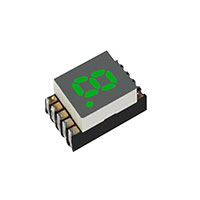 Visual Communications Company - VCC - DSM7UA20105 - DISPLAY 7SEG 1 DIG 0.2" PURE GRN