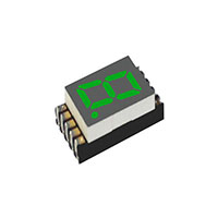 Visual Communications Company - VCC - DSM7UA30105 - DISPLAY 7SEG 1 DIG 0.3" PURE GRN