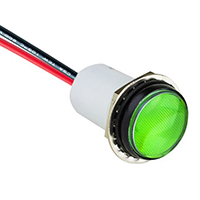 Visual Communications Company - VCC - PML50GFVW - LED GREEN ROUND PANEL MOUNT