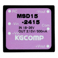 Volgen America/Kaga Electronics USA - MSD15-2415 - POWER SUPPLY DUAL 15W 15V 500MA
