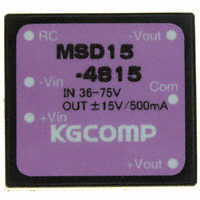 Volgen America/Kaga Electronics USA - MSD15-4815 - POWER SUPPLY DUAL 15W 15V 500MA