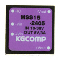 Volgen America/Kaga Electronics USA - MSS15-2405 - POWER SUPPLY DC/DC 15W 5V 3.0A