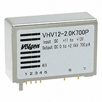 Volgen America/Kaga Electronics USA - VHV12-2.0K700P - DC/DC CONVERTER 2000V 1.5W