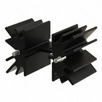Wakefield-Vette - 647-10ABEP - HEATSINK TO-220 W/PINS BLK 1"