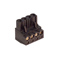 Weidmuller - 1596080000 - TERM BLOCK PLUG 4POS STR 5MM