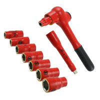 Wiha - 31493 - SOCKET SET W/HNDL 12PT 3/8" 10PC