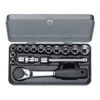 Wiha - 60294 - SOCKT SET W/HNDL 12PNT 3/8" 15PC