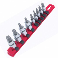 Wiha - 71996 - SOCKET SET HEX 1/4" AND 3/8" 9PC