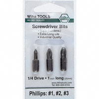 Wiha - 71154 - BIT SET PHILLIPS 3PC