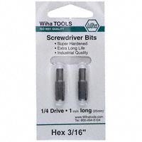 Wiha - 71367 - BIT HEX 3/16" 0.98" 2/PK