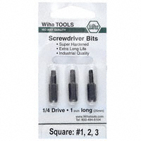 Wiha - 71854 - BIT SET SQUARE 3PC