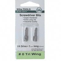 Wiha - 71949 - BIT TRI-WING SZ0 0.98" 2/PK