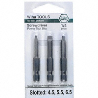 Wiha - 74050 - BIT SET SLOTTED 3PC